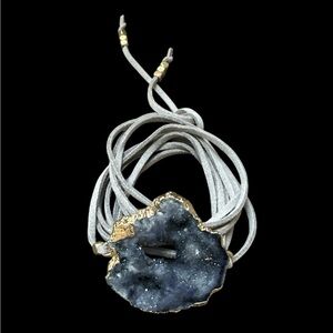 Lavender Gemstone Wraparound Bracelet/Necklace, New